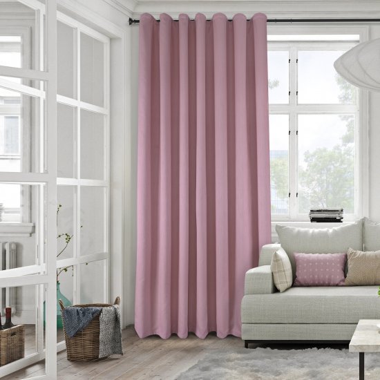 Штора на ленте Севилья 200x280 см цвет пыльная роза