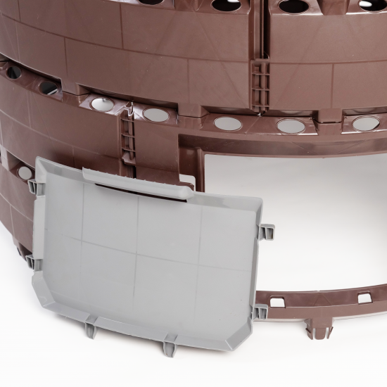 Компостер Zarya 1200 л полипропилен без крышки и дна