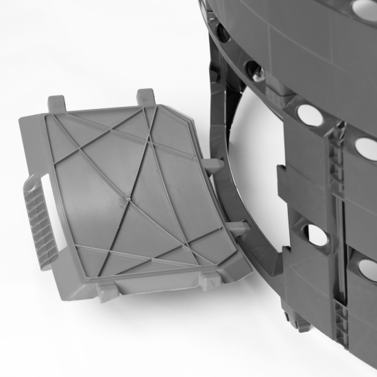 Компостер Zarya 1200 л полипропилен без крышки и дна