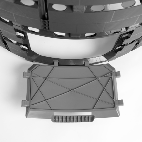 Компостер Zarya 1200 л полипропилен без крышки и дна