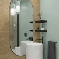 Плитка настенная Mersey Wood-R 20x40 см 1.2 м² матовая цвет бежевый