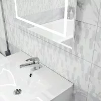 Плитка настенная Mersey Hexo 20x40 см 1.2 м² матовая цвет серый