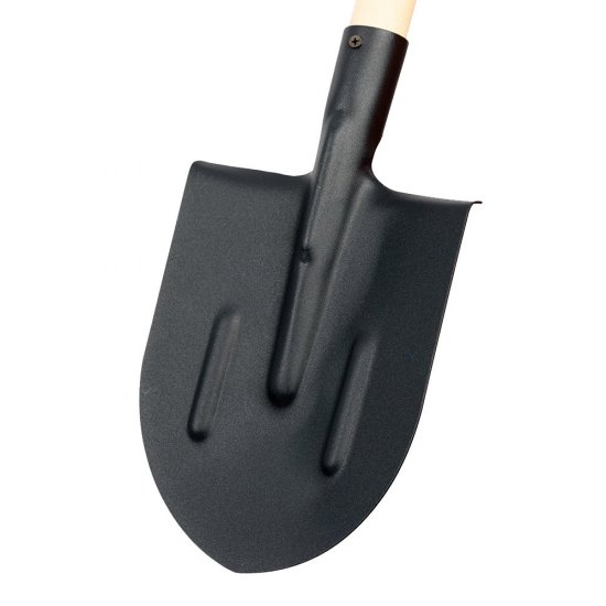 Лопата штыковая Павловская Заря стальная с ребрами жесткости с деревянным черенком 1200 мм (325651)