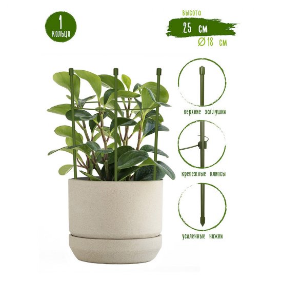 Опора для растений Garden Show круглая металл 250 мм (466333)