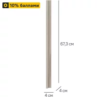 Угол для кухонного шкафа Дейма темная 4x67.3 см ЛДСП цвет коричневый