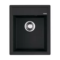 Мойка для кухни Omoikiri Daisen 42х51х20 см врезная с сифоном искусственный камень черная