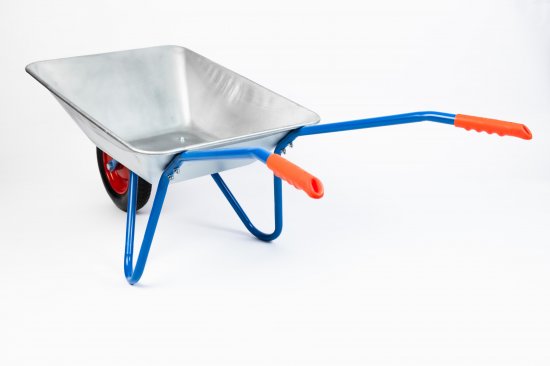 Тачка садовая Павловская заря 1 колесо нагрузка до 90 кг 75 л сталь