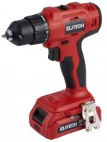 Дрель-шуруповерт аккумуляторная Elitech ДА 20-2СЛ, 20 В Li-ion 2x2 Ач