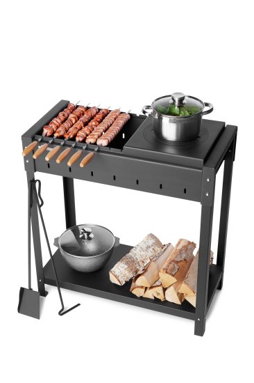 Мангал Gratar Кавказ 74M KV74M 4 мм 86.8x83.3x39 см