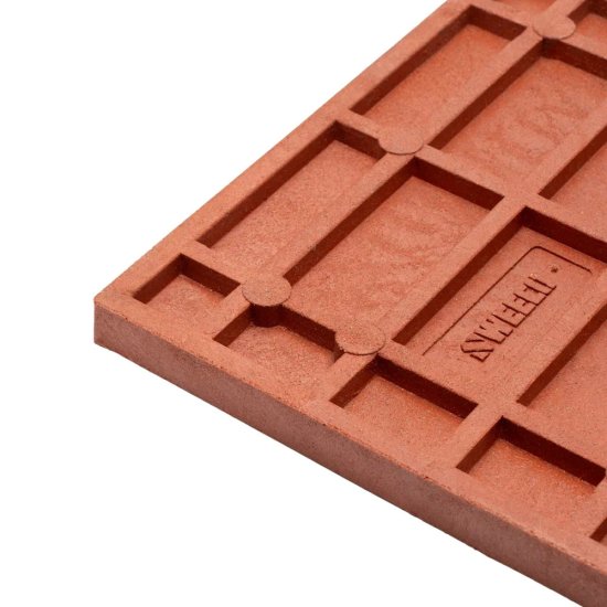Плитка для лестниц и ступеней Базовая 325х325х23 мм терракот полимерпесчаная WeEco