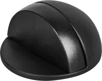 Стопор дверной Inspire ПВХ 4.7x2.5 см цвет матовый черный 2 шт.