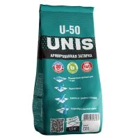 Затирка цементная Unis U-50 С01 белая 1,5 кг