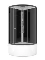Душевая кабина Domani-Spa Simple высокий поддон 90x90 см цвет черный