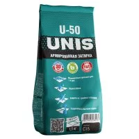 Затирка цементная Unis U-50 С15 черная 1,5 кг