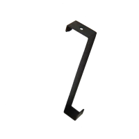 Крючок на дверь Basic 2.5x18x7.2 см сталь цвет черный нагрузка до 15 кг