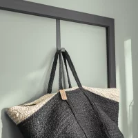 Крючок на дверь Basic 2.5x18x7.2 см сталь цвет черный нагрузка до 15 кг