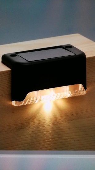 Подсветка для ступеней светодиодная уличная Старт Сад 1LED IP65 цвет черный 2 шт.