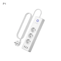 Сетевой фильтр Gosund Smart Plug P1 3 розетки с заземлением 65x40 мм 1 м 3680 Вт цвет белый