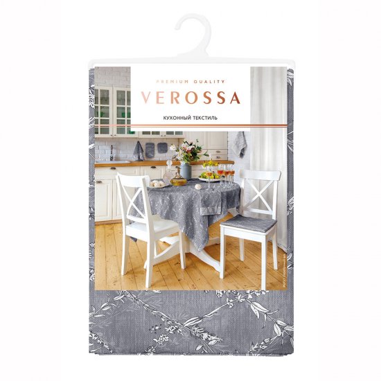 Скатерть Verossa 144х200 см серебряный век