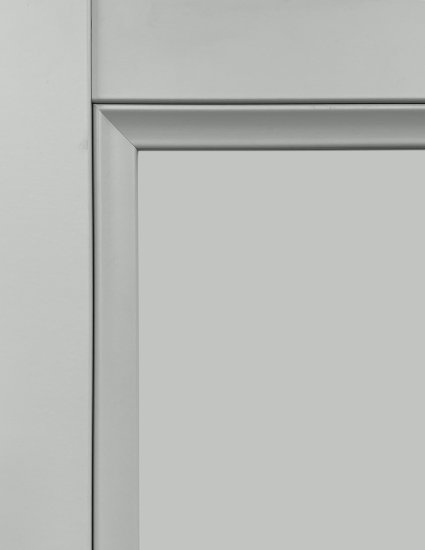 Дверь межкомнатная глухая Лион 70x200 см Hardflex цвет серый жемчуг с замком и петлями