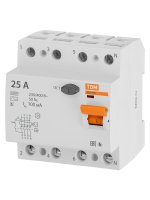 УЗО TDM Electric ВД1-63S 4Р 25 А 100 мА 6 кА AC