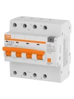 Дифференциальный автомат TDM Electric АД-14 4P 32 А 30 мА 4.5 кА АС