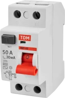 УЗО TDM Electric ВД1-63S 2Р 50 А 30 мА 6 кА AC