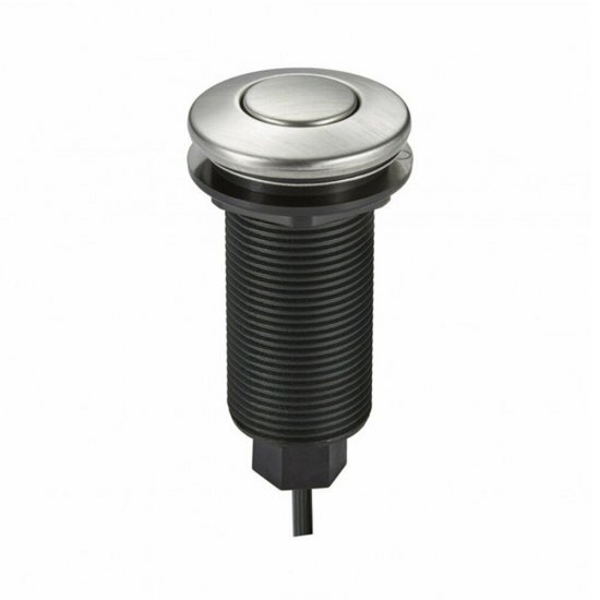 Пневмокнопка для измельчителя пищевых отходов Bone Crusher металл хром (Long Air switch (brusshed))