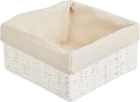 Корзина для хранения 20x10x20 см бумага цвет белый