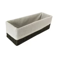 Корзина для хранения 30x10x10 см бумага цвет графит