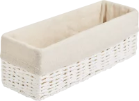Корзина для хранения 30x10x10 см бумага цвет белый