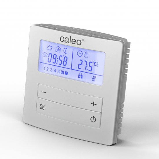 Терморегулятор для теплого пола Caleo C950 электронный программируемый цвет белый