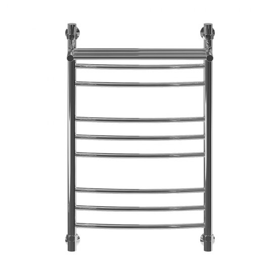 Полотенцесушитель водяной Nika ЛД(г2) 800х500 мм лесенка с полкой хром