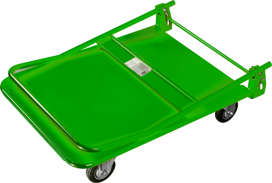 Тележка платформенная нагрузка 250 кг 4 колеса цвет оранжевый