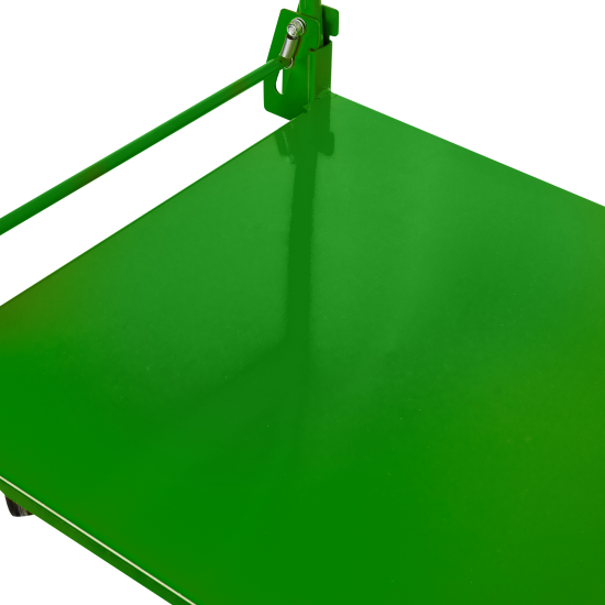 Тележка платформенная нагрузка 250 кг 4 колеса цвет оранжевый