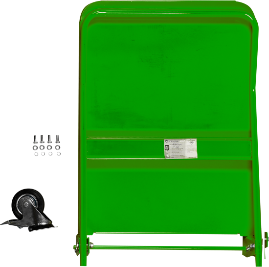 Тележка платформенная нагрузка 250 кг 4 колеса цвет оранжевый