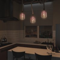 Лампа светодиодная Gauss Filament V140 E27 265 В 5 Вт фигурная 200 лм теплый белый свет цвет розовый