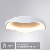 Светильник настенно-потолочный светодиодный Arte Lamp Ankaa 55 Вт 15 м² регулируемый белый цвет света цвет белый