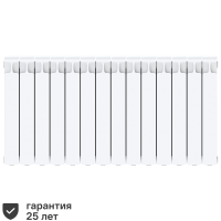 Радиатор секционный Rifar Monolit 500/100 14 секций боковое подключение биметалл белый