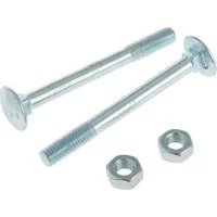 Мебельный болт с гайкой Невский Крепеж DIN 603, оцинк., М6x20 (10 шт.)