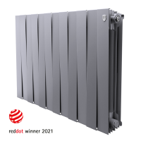 Радиатор секционный Royal Thermo Pianoforte 500/100 12 секций боковое подключение биметалл серый