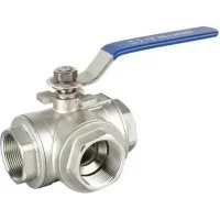 Трехходовой шаровый кран TITAN LOCK TL3V25-T-TF-S