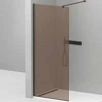 Душевая перегородка Cezares LIBERTA-L-1-120-120-BR-NERO