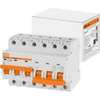 Байпас TDM ВА47-29Б 3Р+3Р 50А 4,5кА х-ка C