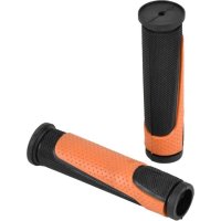 Грипсы Juchuang MTB XH-G56B 125мм, резина,черный\оранжевый