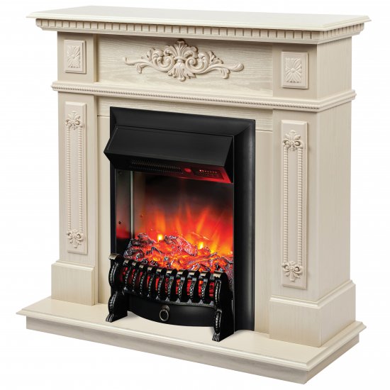 Каминокомплект Lilian WT + Fobos Lux BL 1.5кВт