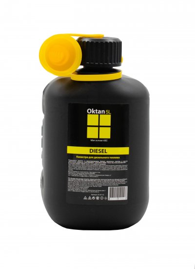 Канистра Oktan для ГСМ Дизель 5л цвет черный