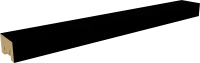Рейка Бриона 16x40x2700 мм МДФ цвет Black Edition