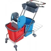 Двухведерная уборочная тележка Uctem-Plas CK760