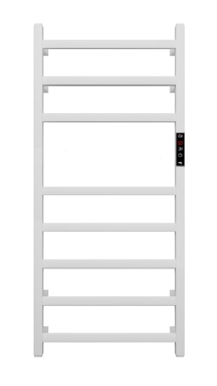 Полотенцесушитель электрический Арго Соло Гранд Квадро 400x800 мм 170 Вт лесенка цвет белый